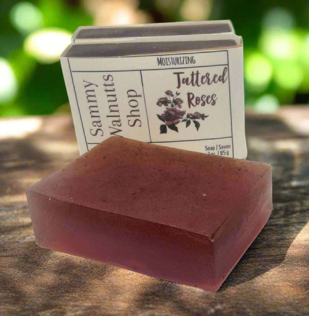 Dirty Girl Tattered Roses Soap Bars, Naturally Coloured, Signature Scent