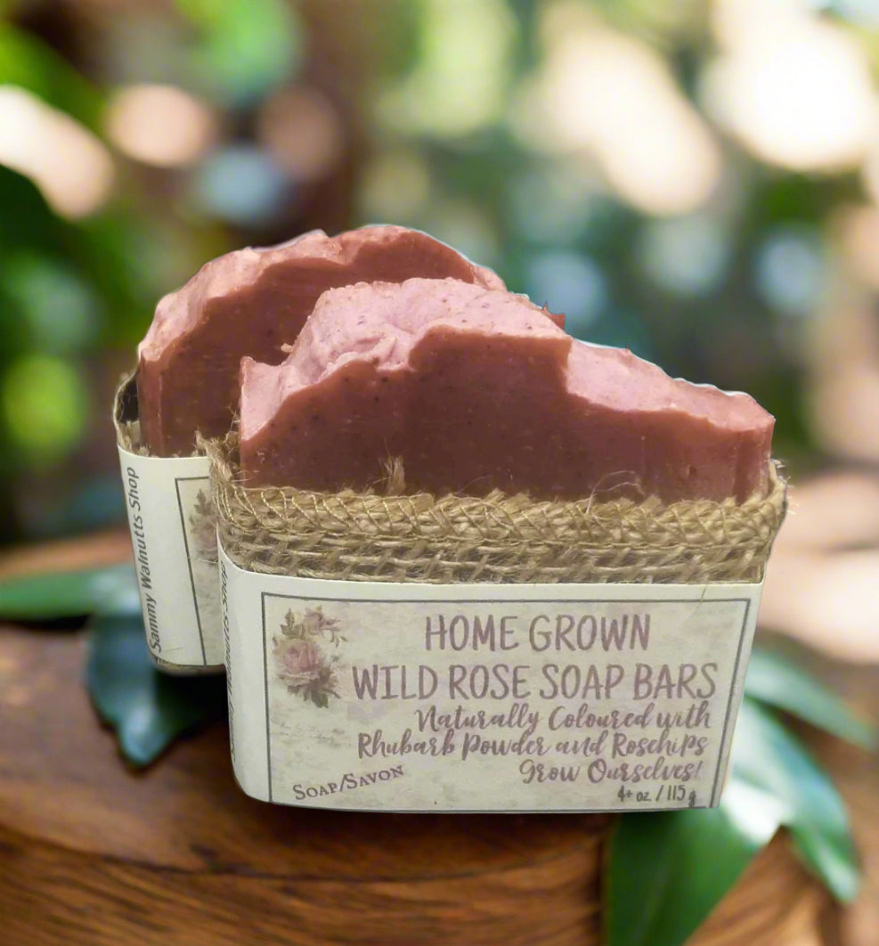 Homegrown Wild Rose Soap Bars