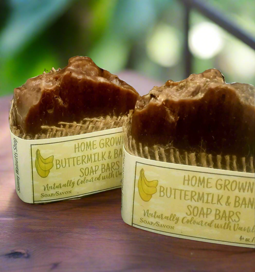 Homegrown Buttermilk & Banana Soap Bars