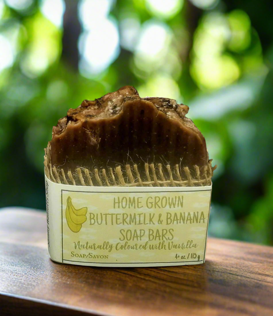 Homegrown Buttermilk & Banana Soap Bars
