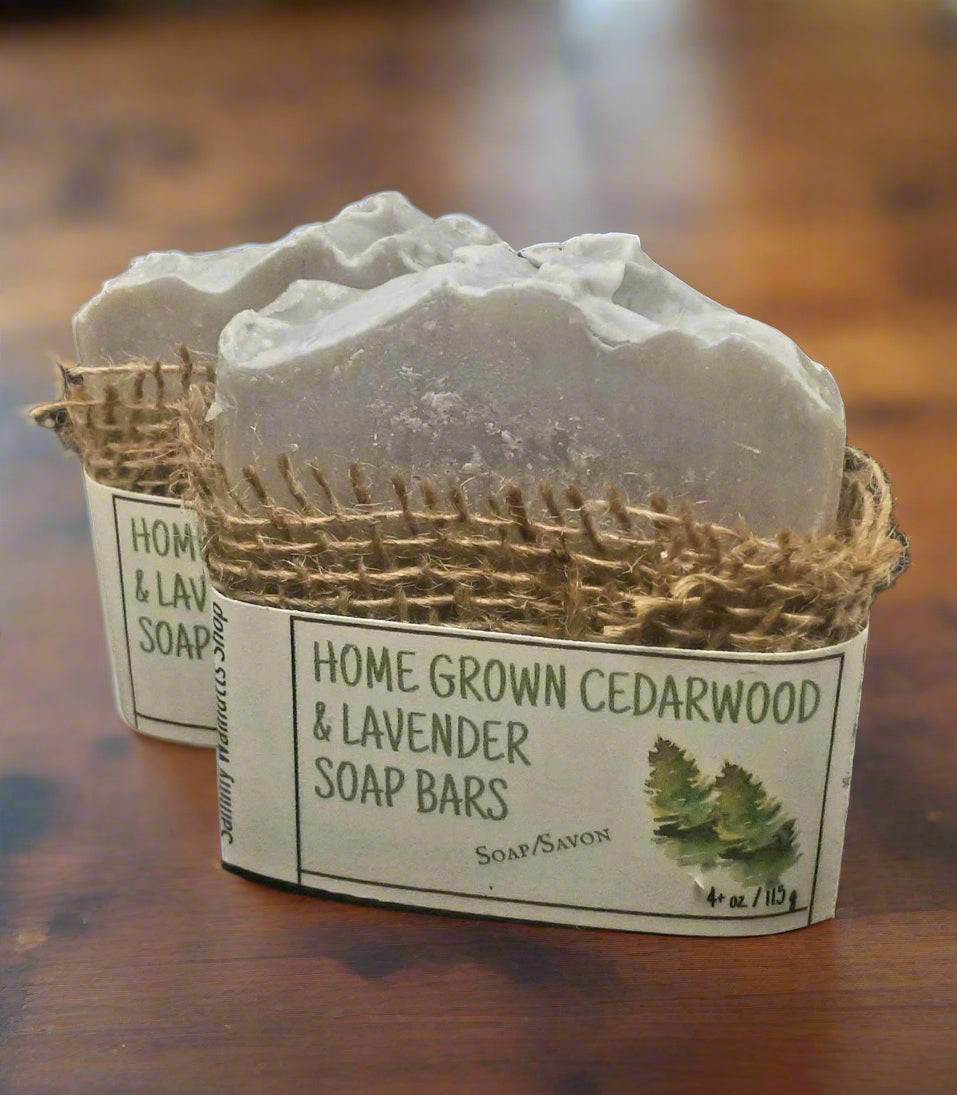 Homegrown Cedarwood & Lavender Soap Bars