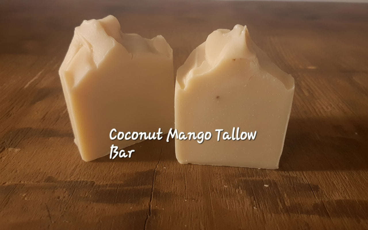 Old Fashioned Coconut Mango Tallow Soap Bars