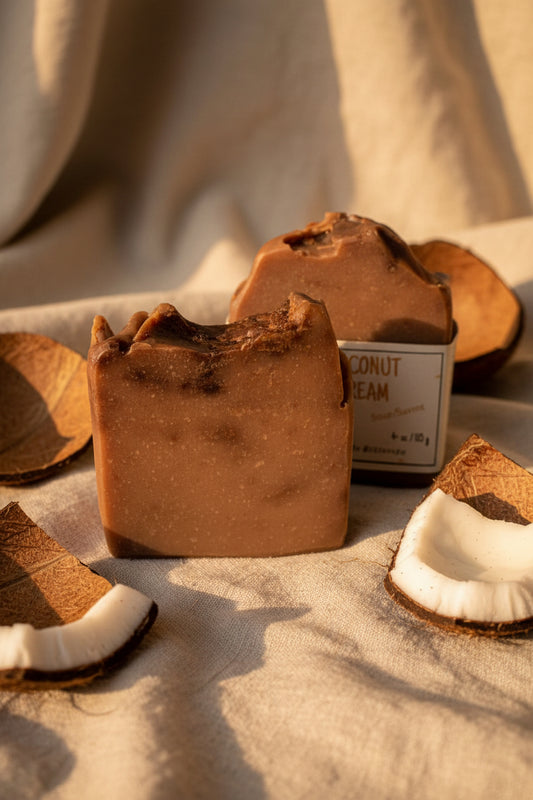 Coconut Cream Cold Process Soap Bars