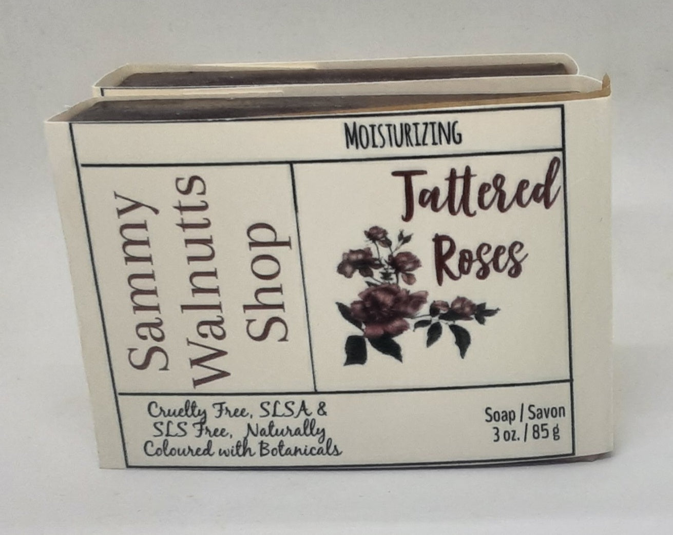 Tattered Roses Soap Bars, Vegan, Naturally Coloured, Signature Scent