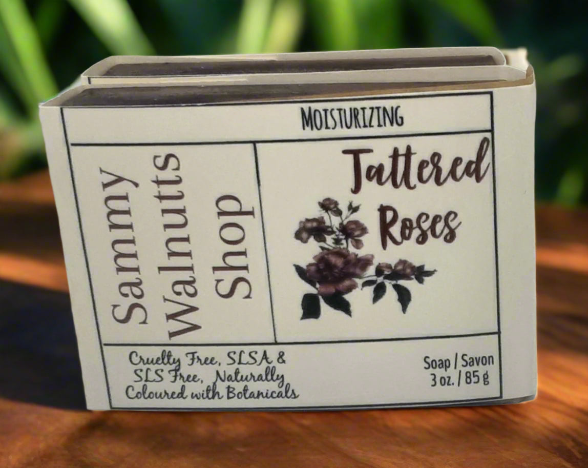 Tattered Roses Soap Bars, Vegan, Naturally Coloured, Signature Scent