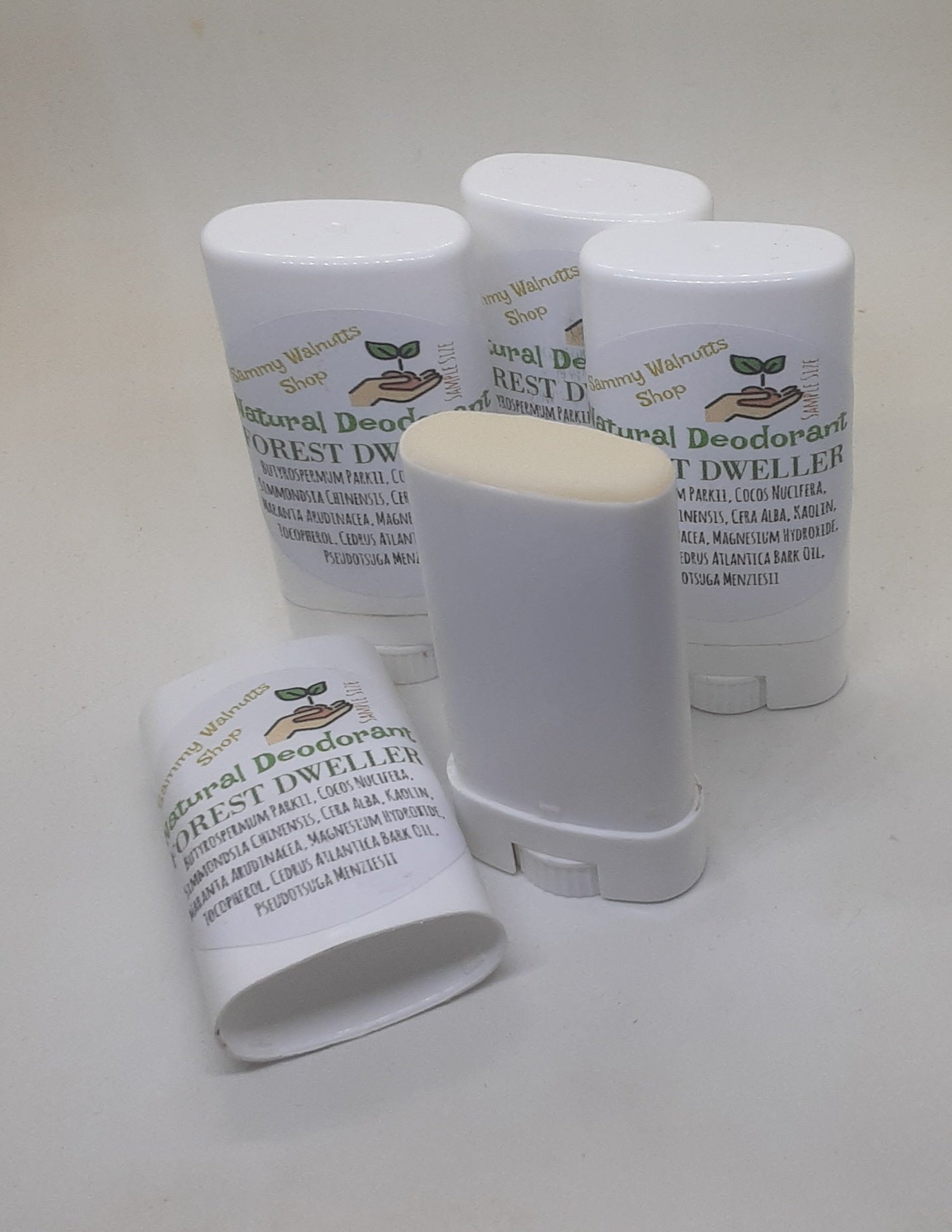 Natural Deodorants for Underarms, Décolletage and Feet, Baking Soda Free - TRAVEL SIZE