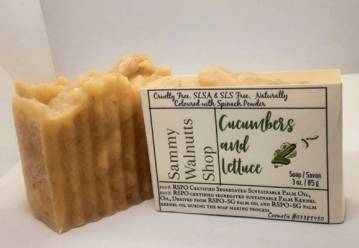 Hand Milled Cucumber and Lettuce Soap