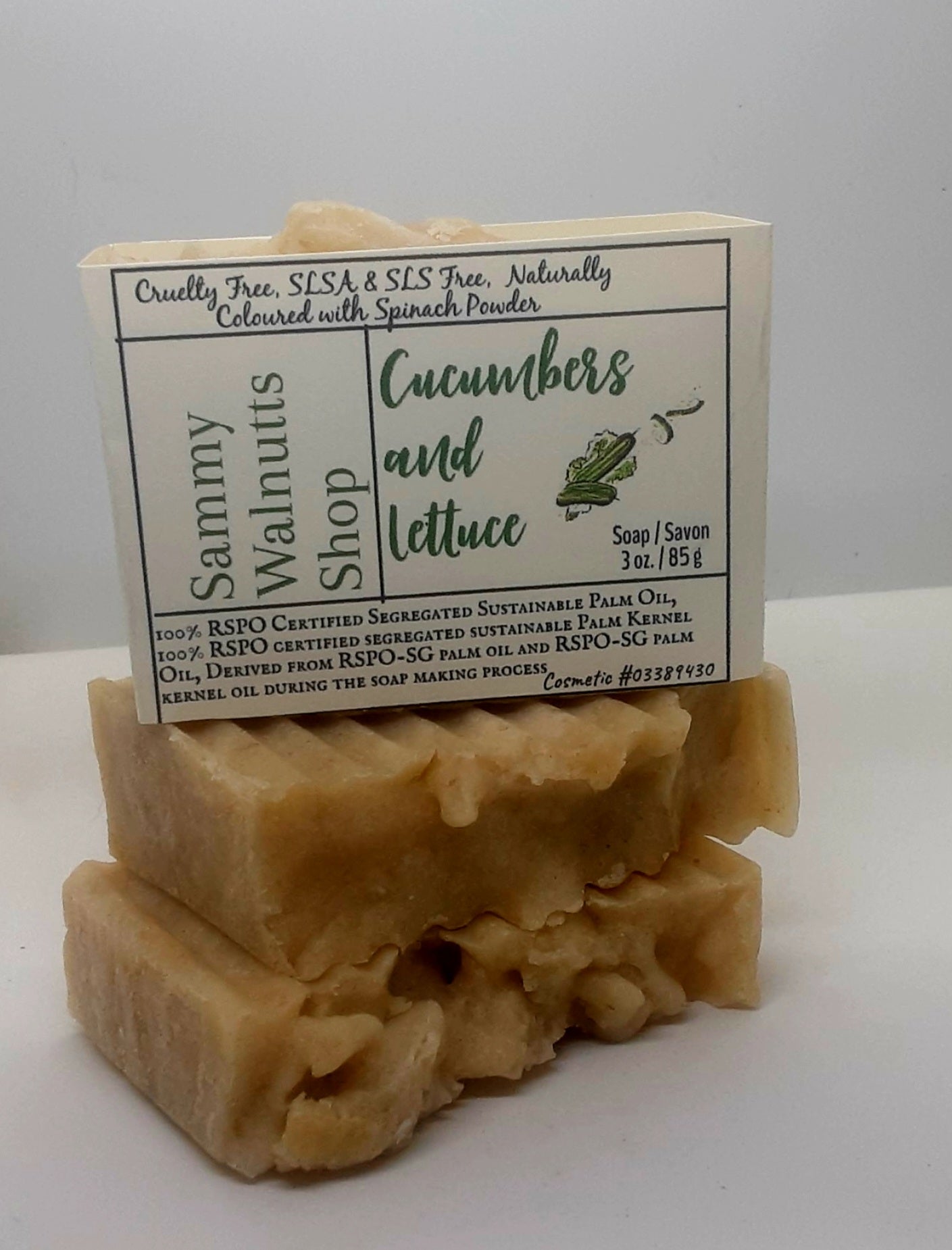 Hand Milled Cucumber and Lettuce Soap