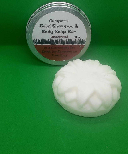 2 in 1 Solid Shampoo & Soap Bar for Camping and Travelling