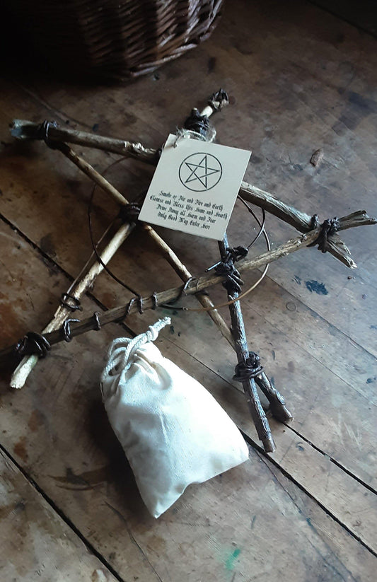 House / Garden Shed Pentagram Protection Hanging Charm - Sammy Walnutts Shop