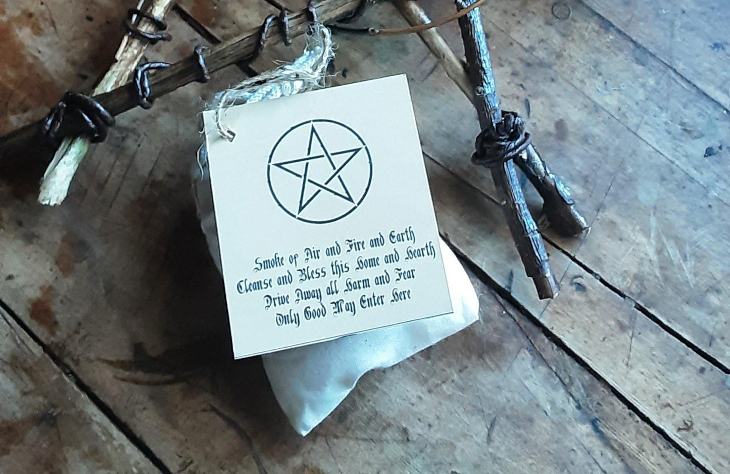 House / Garden Shed Pentagram Protection Hanging Charm - Sammy Walnutts Shop